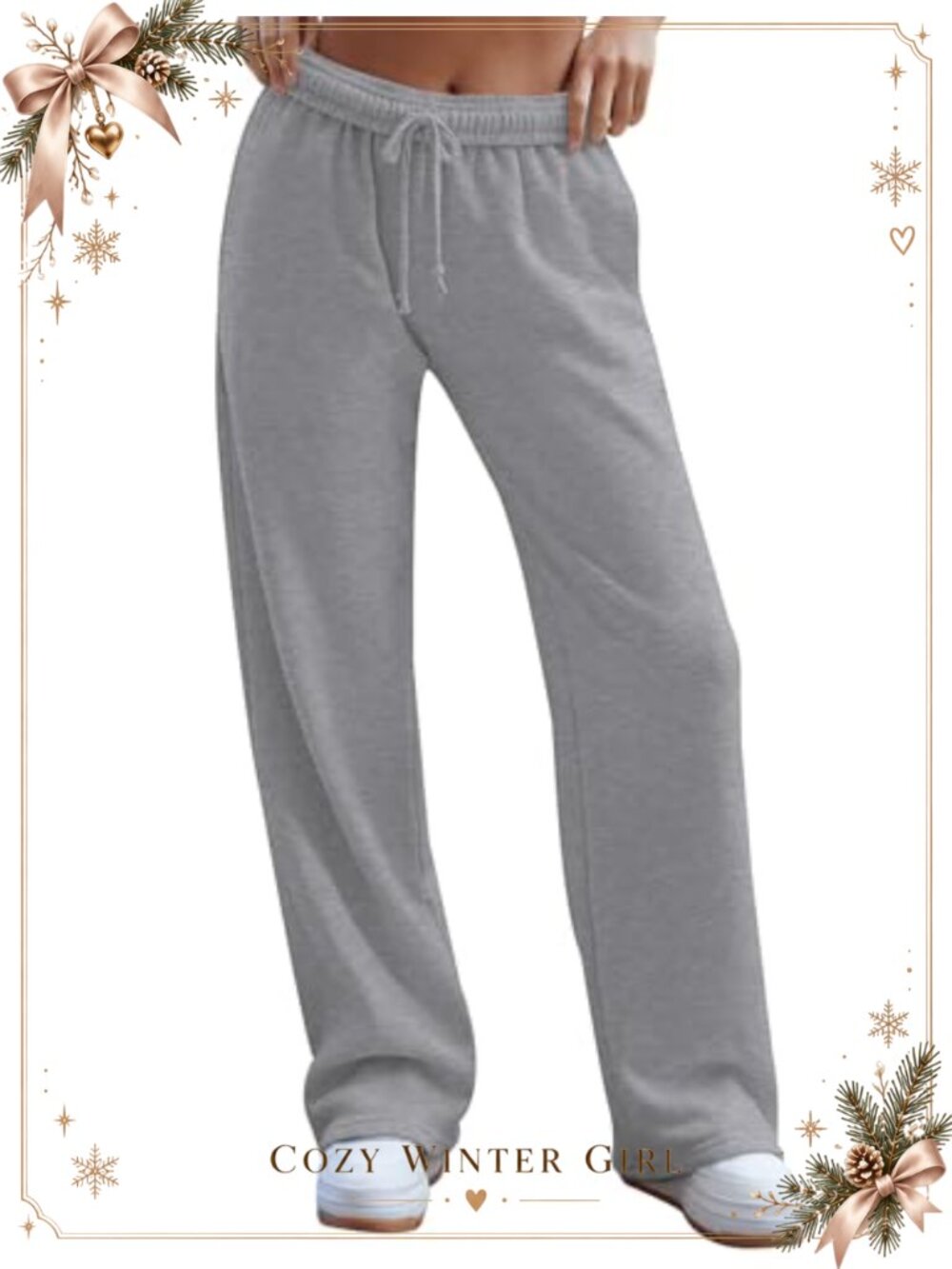 Wide Leg Sweatpants Low Rise Drawstring Baggy Jogger Pants
